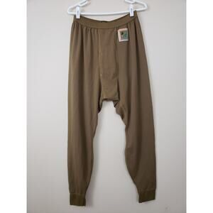 USMC FROG PECKHAM Base Layer Pants Size L Drawers Flame Resistant Waffle Brown